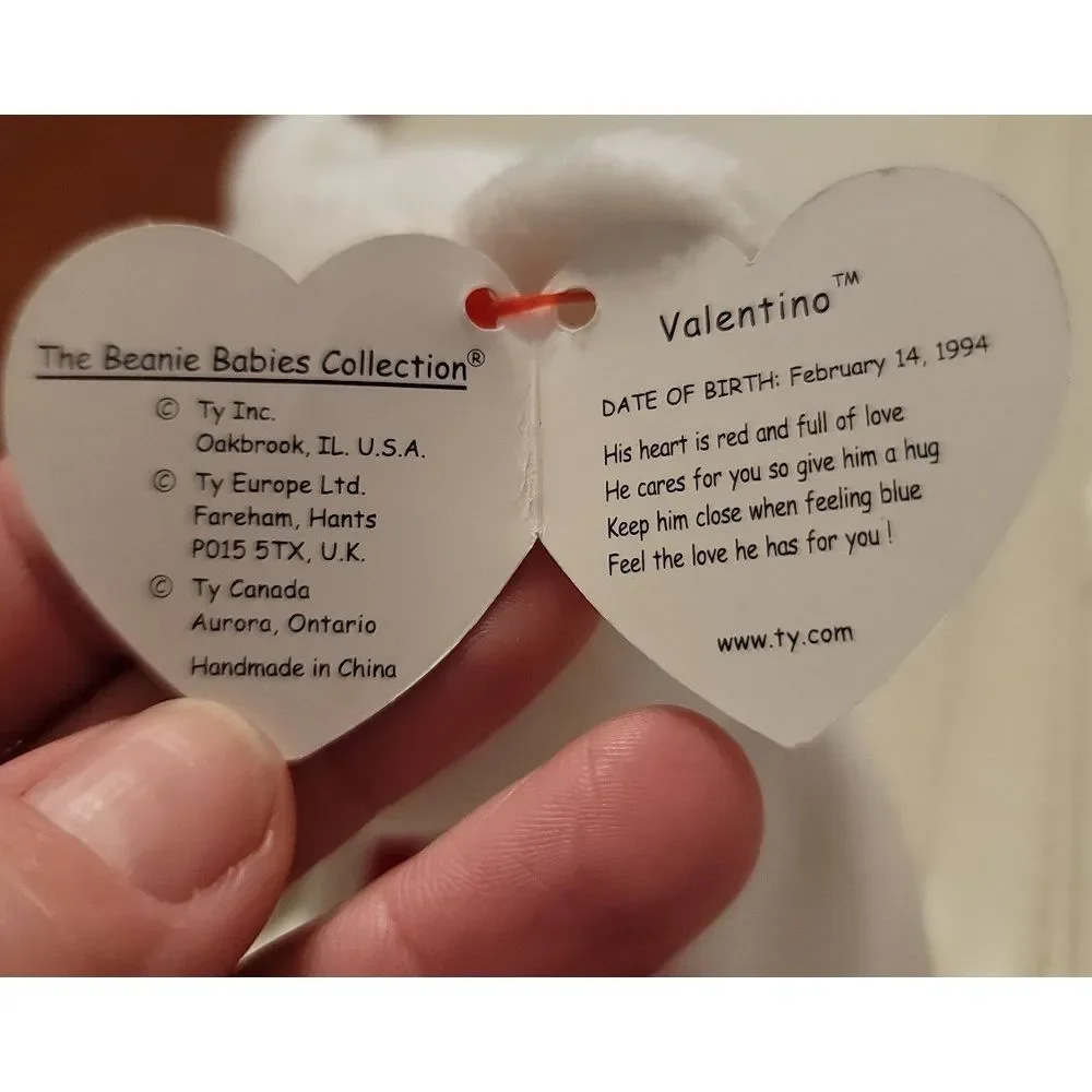 Ty‎ Beanie Babies VALENTINO The Bear 1993